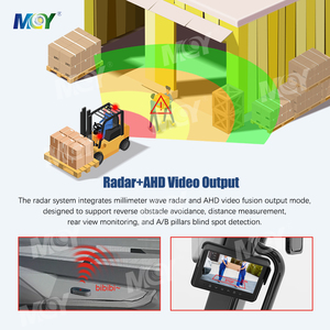 11Ghz milimet sóng di chuyển đối tượng phát hiện BSD Radar camera với thời gian thực hình ảnh cảnh báo âm thanh cho xe tải semitrailer - Product Image 3