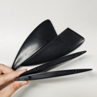 Ailerons de kitesurf en plastique 4 pièces/ensemble, ailerons de queue personnalisés pour planche de kitesurf double pointe, accessoires de kitesurf