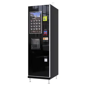 Factory Direct Sale Commercial Coin/Bank Card/Bill Reader Compatible 16 Kinds of Hot Fresh Grind Coffee Vending Machine