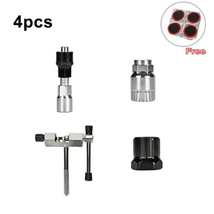 Kit d'outils pour vélo, outils de réparation de vélo professionnels avec clé de démontage de cassette, brise-chaîne, outil d'entretien - Product Image 5