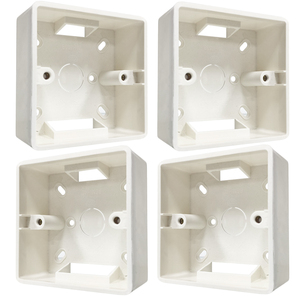 Standard Switch <b>Socket</b> Box Durable Heat Resistant PVC Surface Mount Switch <b>Socket</b> Box for Faceplate - Product Image 2