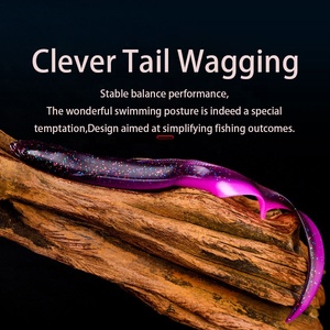 EEL Señuelos blandos 20cm 15cm Señuelos artificiales Pesca Gusano Silicona Bass Pike Minnow Swimbait Jigging Cebos de plástico - Product Image 3