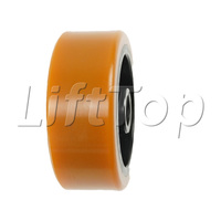 Roue motrice en PU 14055 pour transpalette Hangcha Ray avec roulement 6205 à alésage cannelé