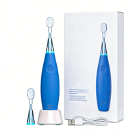 Cepillo de Dientes Eléctrico Sónico Suave para Niños, Recargable, Carga Inalámbrica, Resistente al Agua IPX7, Diseño de Bajo Ruido, Cepillo Dental Oral