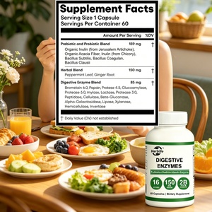 Capsule de Complément Alimentaire en Composé Organique, Enzymes Digestives, Mélange de Probiotiques et Prébiotiques à Base de Plantes, Capsule Dure, Vente en Gros OEM ODM Usine - Product Image 2