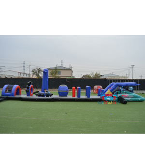 Pista Gonfiabile Personalizzata Lunga per Gare, Percorso a <span class=keywords><strong>Ostacoli</strong></span> Acquatico, Giocattolo Galleggiante, Attrezzatura da Gioco per Noleggio Commerciale per Giochi in Acque Aperte - Product Image 4