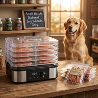 Multifunctionele elektrische roestvrijstalen digitale 5-bakjes voedseldroger huishoudelijke droger voor jerky, kruiden en vlees