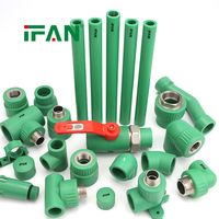 Accesorios de Tubería Homogéneos IFAN PPR de Alta Presión 20-125MM, Accesorios de Tubería de Agua PPR, Todos los Tipos de Accesorios de Plástico PPR