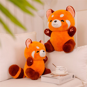 Muñeco de peluche de <span class=keywords><strong>mapache</strong></span> sentado nuevo al por mayor, muñeco de regalo de cumpleaños supersuave para niños con malla de forro transfronterizo - Product Image 4