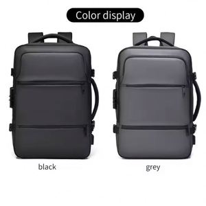 Sac à dos pour ordinateur portable imperméable avec chargement USB, antivol, pour l'école, les affaires, les voyages, multifonctionnel, durable, en matériau PU, pour les loisirs - Product Image 2