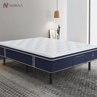 Matelas Luxe Moderne Hôtel 5 Étoiles Euro Top Confort Mousse Haute Densité Style Intelligent 5 Zones Ressorts Ensachés Latex
