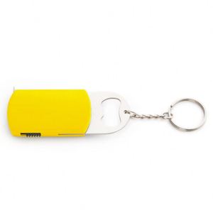 Linterna LED Pequeña con Logotipo Personalizado, Regalo Promocional, Llavero con Destapador de Botellas Metálico, Cinta Métrica de 1M/3FT, Pilas Incluidas - Product Image 4