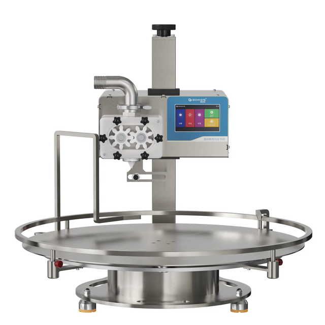 Smart Filling PLC-Controlled Semi-Auto Liquid Filling Machine for Honey/Shampoo 10L/Min Flow Rotary Table Touchscreen Glass/Jar