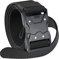 Ceinture tactique robuste en nylon pour le travail et la randonnée, avec boucle à dégagement rapide et sangle de siège renforcée, vente en gros