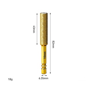 <span class=keywords><strong>Foret</strong></span> <span class=keywords><strong>diamant</strong></span>é brasé sous vide pour perçage efficace de carreaux de porcelaine, granit, marbre et céramique – 1 pièce - Product Image 2