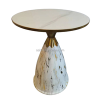 Table d'extrémité de luxe en métal et en bois accessoire décoratif pour la maison meubles d'angle de salon produits de Tables basses