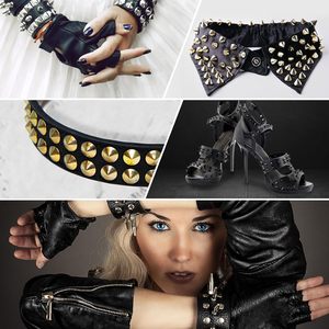 Uxcell Rivets à cône à coudre, clous à dos plat en plastique, rivets à cône, ruban de garniture punk pour la décoration DIY de vêtements, sacs et chaussures - Product Image 6
