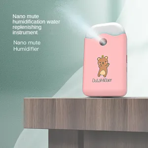 Humidificador difusor de Aroma multifuncional con luz nocturna, calentador de manos recargable de alta calidad con bonitos dibujos animados para el hogar y al aire libre