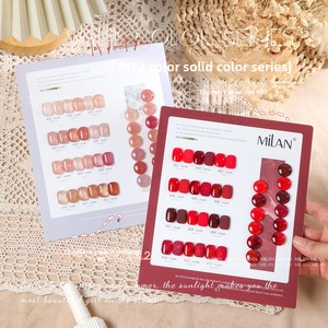 Nuevo Set de Esmaltes de <span class=keywords><strong>Uñas</strong></span> en Gel de Milán, 12 Colores Mini, Sólidos, No Tóxicos, Resistentes al Agua, Secado Rápido, Estilo Nude Morandi Macaron, Efecto Iluminador - Product Image 3
