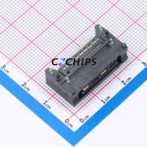 QSH-030-01-L-D-RA Board-to-Board & Backplane Connector SMD,P=0.5mm,Horizontal Mount Connector 60P 0.5mm Horizontal Mount 2 - Product Image 1