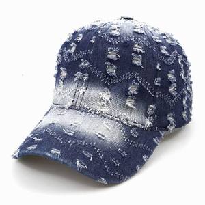 Casquettes <span class=keywords><strong>de</strong></span> baseball en jean déchiré et usé pour homme, style délavé, pour le golf et le tennis, pour <span class=keywords><strong>femme</strong></span> - Product Image 6