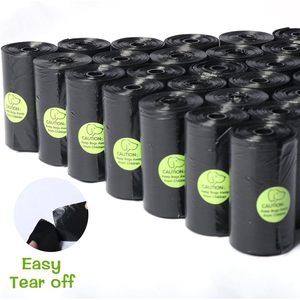 Bolsas para excremento de perro DREAM GLAMOUR, 300 unidades, a prueba de fugas, negras, para la eliminación de desechos de mascotas - Product Image 2