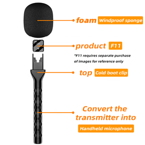 Adaptador de Mano H1 para Micrófono Inalámbrico de Solapa, Empuñadura para Entrevistas de Reporteros de TV y Noticias, para Micrófonos DJI <span class=keywords><strong>Rode</strong></span> - Product Image 4