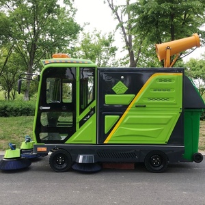 Nettoyeur de sols à quatre roues de 2300 mm, autoporté, électrique, <span class=keywords><strong>48</strong></span> V, machine de nettoyage de sols routiers, balayeuse équipée d'un seau suspendu - Product Image 6