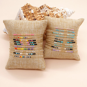 Bracelet en perles ajustable en or pour femmes JC Crystal, petites perles multicolores, bracelet Miyuki, bohème - Product Image 1