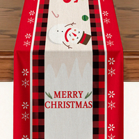 Chemin de table de Noël pour une ambiance chaleureuse, idéal pour les fêtes, les banquets, les restaurants et les décorations d'entrée