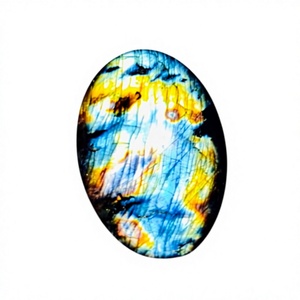FAIJAN GEMS Pierres précieuses naturelles de labradorite multi-formes, cabochons polis pour la fabrication de bijoux, tailles mixtes, cristaux artisanaux - Product Image 1