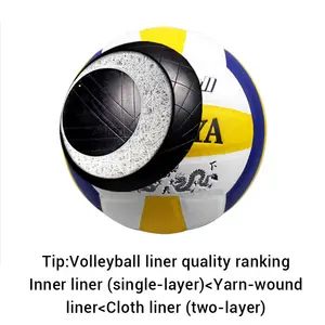 Hersteller Custom Logo Softer Touch Mikro faser Größe 5 PU Leder Volleyball Ball
