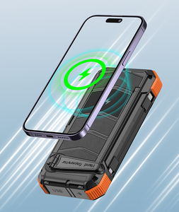 Sạc năng lượng mặt trời di động, tấm pin năng lượng mặt trời gấp gọn, pin dự phòng năng lượng mặt trời 20000mah 30000mah 50000mah, không dây, chống nước - Product Image 5