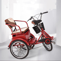 Tricycle à pédales léger à 3 vitesses pour adulte, vélo à 3 roues, tricycle de loisirs et de transport