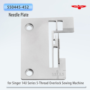 Placa de Agujas Golden Eagle 550445-452 <span class=keywords><strong>para</strong></span> Máquinas de Coser <span class=keywords><strong>Overlock</strong></span> de Cinco <span class=keywords><strong>Hilos</strong></span> Serie 14U de <span class=keywords><strong>Singer</strong></span> - Product Image 1