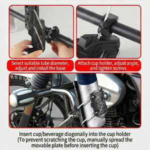 Portavasos Universal para Motocicleta, Bicicleta, ATV, Barco, Soporte para Bebidas con Rotación de 360 Grados - Product Image 4