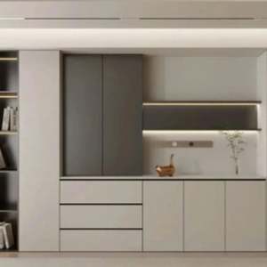 Diseño de Mueble Moderno y Minimalista para Sala de Estar, Comedor, Dormitorio y Cocina en Estilo Crema Moderno - Product Image 5