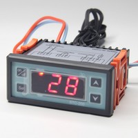 Contrôleur de température numérique électrique STC-200+ (Réfrigération/Chauffage/Alarme) en matériau ABS