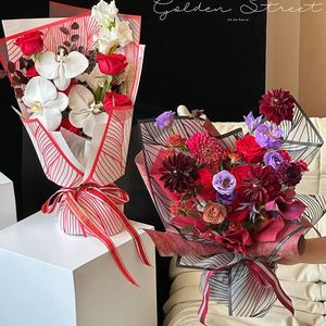 Papel de Regalo de Flores Mexicano de Lujo 2024, 58*58cm, Diseño de Arena Movediza, Papel Impreso para Envolver Flores para Floristas - Product Image 5