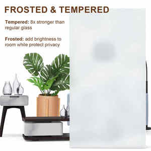 <span class=keywords><strong>Porte</strong></span> <span class=keywords><strong>en</strong></span> verre battante avec cadre <span class=keywords><strong>en</strong></span> <span class=keywords><strong>bois</strong></span> pré-monté pour intérieur de bureau, verre dépoli, pour maisons, entrepôt américain - Product Image 3