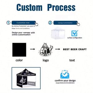 Tente Pop-Up de Haute Qualité 10x10 pour Marché Extérieur avec Parois Latérales / Sacs de Lestage - Product Image 2