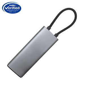 Adaptador Multipuerto <span class=keywords><strong>USB</strong></span>-<span class=keywords><strong>C</strong></span> Multifunción 8 en 1 de Aleación de Aluminio 4K para 4 Puertos <span class=keywords><strong>USB</strong></span> 3.0 TF/SD, Estación de Acoplamiento de 8 Puertos para Laptop, en Stock - Product Image 3