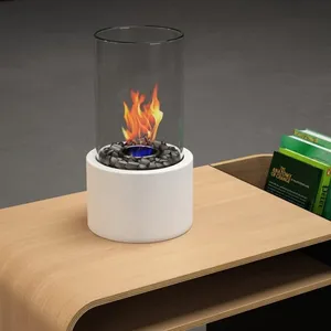 Chimenea de acero inoxidable para interior, Unidad óptica sin humo, pozo de fuego de etanol para fiesta en casa y barbacoa, Popular, nueva moda