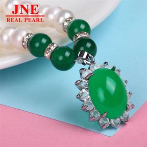 Natural Pearl Necklace Chalcedony Beads Imitation Chalcedony Egg Surface Pearl Necklace Mother's Gift for <strong>Elders</strong> Mother's Day - Product Image 2