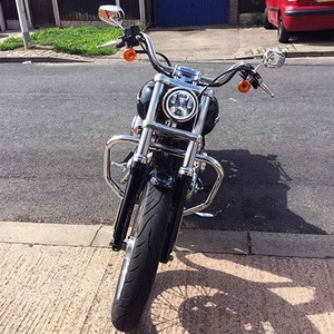 5-3/4-5,75 pulgadas LED faro aprobada por el DOT luces led para Harley Davidson Sportster <span class=keywords><strong>Iron</strong></span> <span class=keywords><strong>883</strong></span> cromo de la motocicleta FARO - Product Image 6