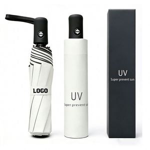 Paraguas Promocionales de Alta Calidad al por Mayor, Regalo Empresarial Económico, Impresión de Logotipo Personalizado, Paraguas Plegable de 3 Secciones, Fabricante, Paraguas Ligero - Product Image 1