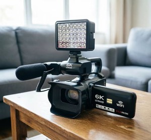 Caméra numérique 6K 64MP avec vision nocturne infrarouge, écran tactile capacitif HD de 4,0 pouces, prise en charge du micro externe HDMI - Product Image 5