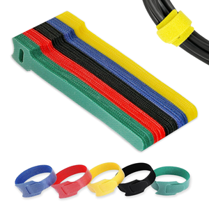 Correas de sujeción personalizadas con logo impreso, de doble cara, tipo gancho y bucle, reutilizables, ecológicas, lavables, autoadhesivas y ajustables para - Product Image 5