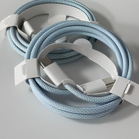 Câble de charge rapide et de transfert de données tressé en nylon, 2m, 5 conducteurs, en cuivre pur, Type-C vers Type-C, pour iPhone 15/16/17, ordinateur, batterie externe, voiture