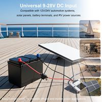 Câble Starlink Mini O-Ring vers DC Mâle, Convertisseur Élévateur de Tension de Batterie 12V/24V vers 30V 3.5A, Adaptateur d'Alimentation avec Fusible